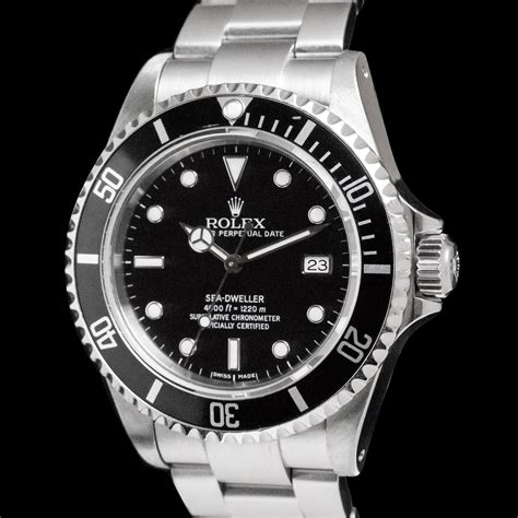 rolex sea dweller with gold hands in stainlesss|rolex sea dweller 16600 price.